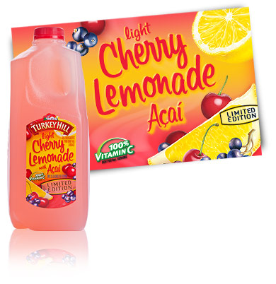 Turkey Hill Light Cherry Lemonade Acai Fruit Drinks