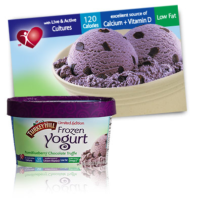 Turkey Hill PomBlueberry Chocolate Truffle - Limited Edition Frozen Yogurt