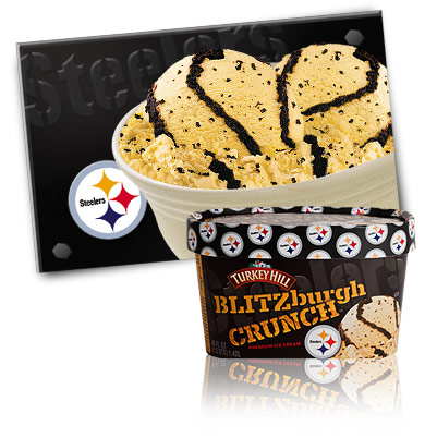 Pittsburgh Steelers Blitzburg Crunch Ice Cream