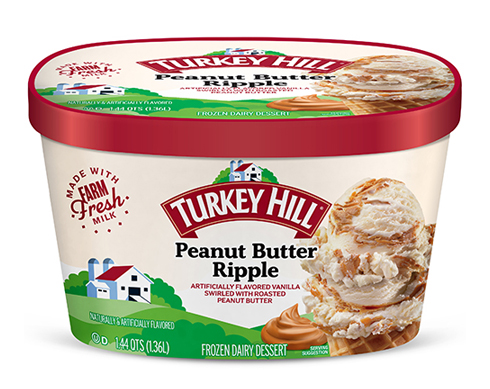 Turkey Hill Peanut Butter Ripple Ice Cream