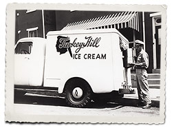 An early Turkey Hill delivery truck