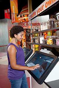 Make your own ice cream exhibit