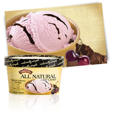 Turkey Hill Black Cherry Fudge All Natural Ice Cream