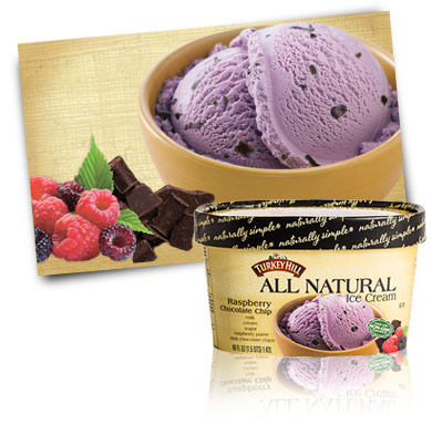 Turkey Hill Raspberry Chocolate Chip All Natural Ice Cream