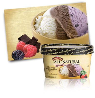 Turkey Hill Chocolate Raspberry Bliss Trio'politan™ All Natural Ice Cream