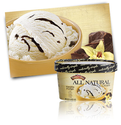 Turkey Hill Vanilla Fudge All Natural Ice Cream