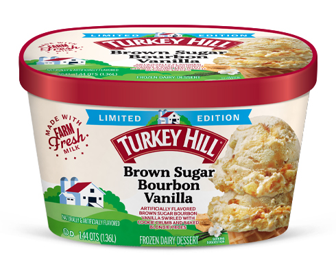 Turkey Hill Brown Sugar Bourbon Vanilla Ice Cream and Frozen Desserts