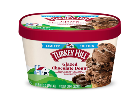 Turkey Hill Glazed Chocolate Donut Ice Cream