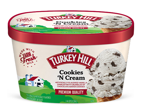 Turkey Hill Cookies 'n Cream Ice Cream and Frozen Desserts