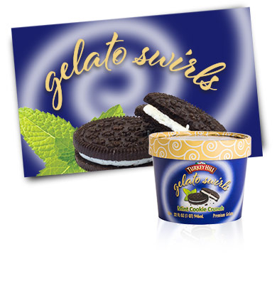 Turkey Hill Mint Cookie Crunch Gelato Swirls