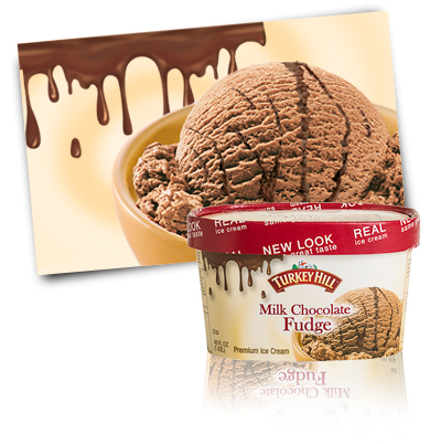Turkey Hill Milk Chocolate Fudge Premium Ice Cream