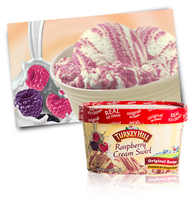 Turkey Hill Raspberry Cream Swirl Premium Ice Cream
