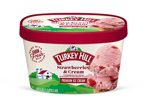 Turkey Hill Strawberries and Cream Ice Cream