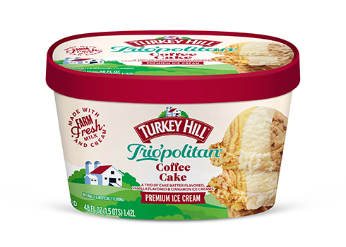 Turkey Hill Coffee Cake Trio'politan™ Premium Ice Cream