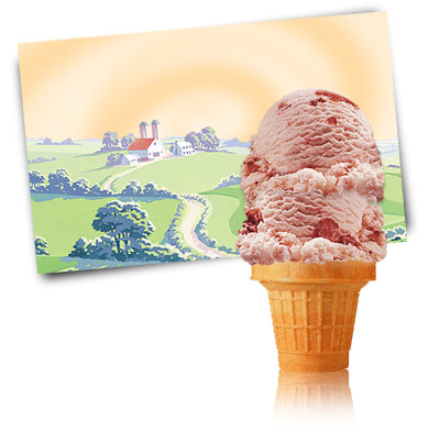 Turkey Hill Strawberries & Cream Ice Cream and Frozen Desserts