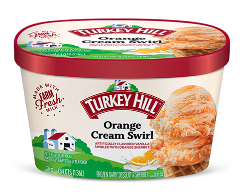 Turkey Hill Orange Cream Swirl Ice Cream