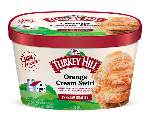 Turkey Hill Orange Cream Swirl Ice Cream