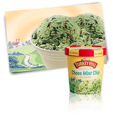 Turkey Hill Choco Mint Chip Ice Cream