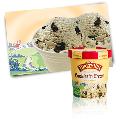 Turkey Hill Cookies 'n Cream Ice Cream