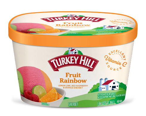 Turkey Hill Fruit Rainbow Sherbet