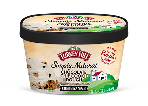 Turkey Hill Chocolate Chip Cookie Dough Simply Natural Ice Cream