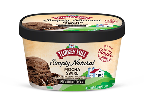 Turkey Hill Mocha Swirl Simply Natural Ice Cream