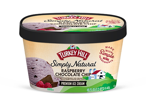 Turkey Hill Raspberry Chocolate Chip Simply Natural Ice Cream