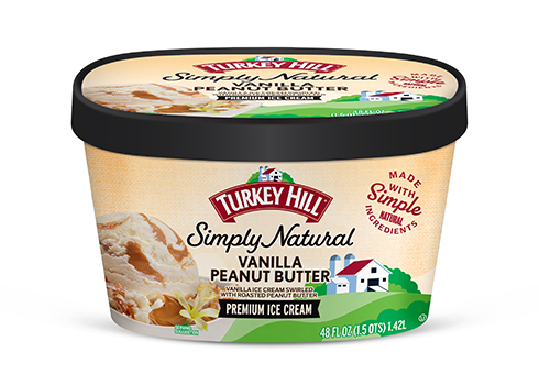 Turkey Hill Vanilla Peanut Butter Simply Natural Ice Cream