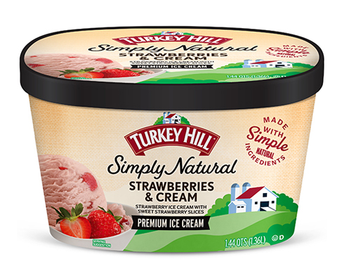 Turkey Hill Strawberries & Cream Simply Natural Ice Cream