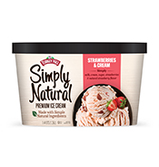 Turkey Hill Strawberries & Cream Simply Natural Ice Cream