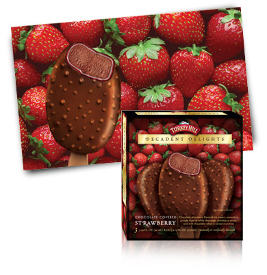 Turkey Hill Chocolate Covered Strawberry Decadent Delights Bars