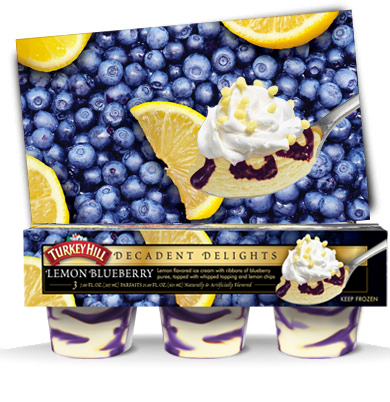 Turkey Hill Lemon Blueberry Decadent Delights Parfaits