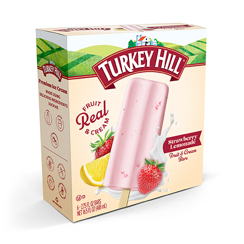 Turkey Hill Strawberry Lemonade Fruit & Cream Bars