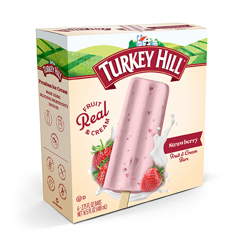 Turkey Hill Strawberry Fruit & Cream Bars