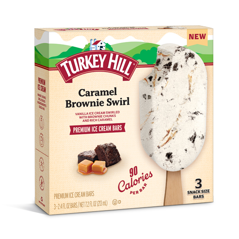Turkey Hill Caramel Brownie Swirl Ice Cream Bars