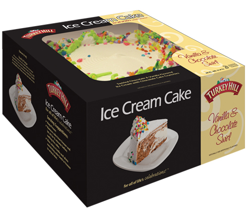 Turkey Hill Vanilla & Chocolate 8 Inch Round (60 oz) Ice Cream Cakes
