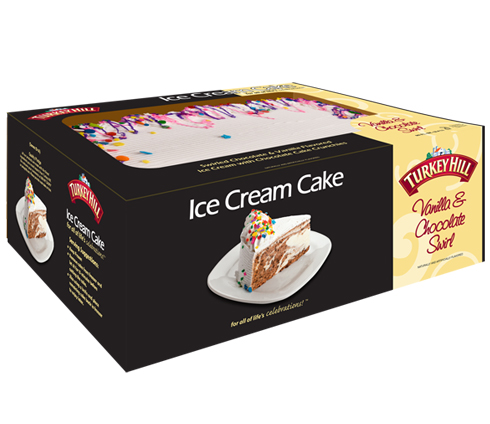 Turkey Hill Vanilla & Chocolate 1/4 Sheet Cake Ice Cream Cakes