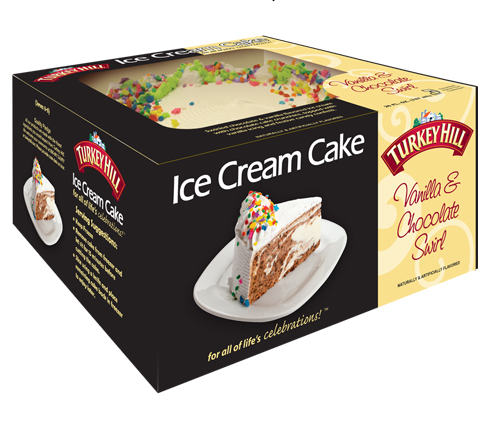 Turkey Hill Vanilla & Chocolate 6 Inch Round (26 oz) Ice Cream Cakes