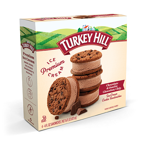 Turkey Hill Chocolate Ice Cream Cookie Sandwiches