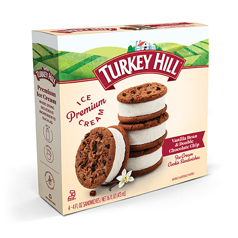 Turkey Hill Vanilla Bean Ice Cream Cookie Sandwiches