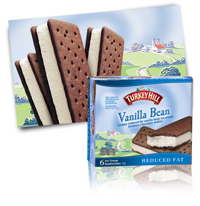 Turkey Hill Reduced Fat Vanilla Bean Ice Cream Sandwiches