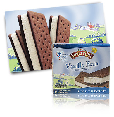 Turkey Hill Light Vanilla Bean Ice Cream Sandwiches