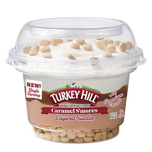 Turkey Hill Caramel S’mores Layered Sundaes