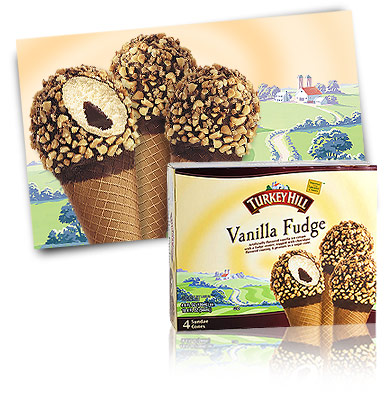Turkey Hill Vanilla Fudge Sundae Cones